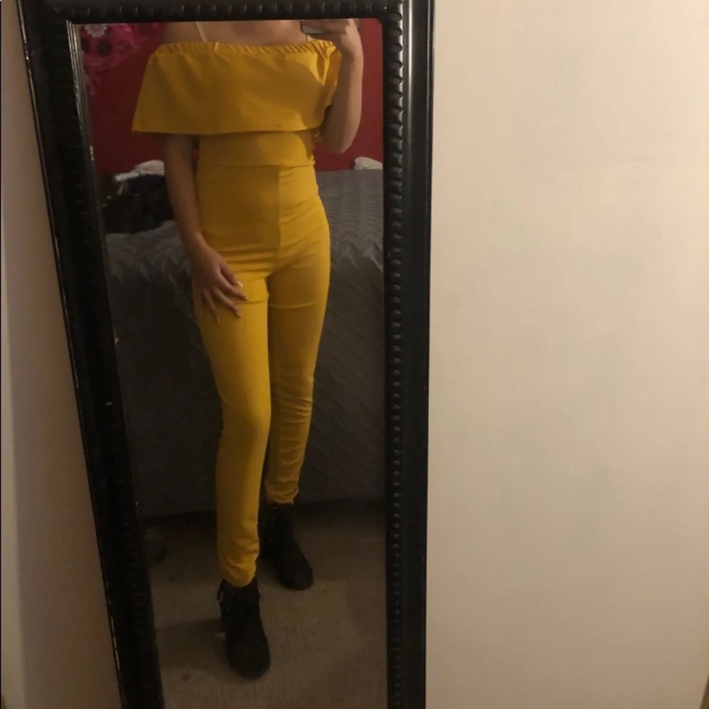 Yellow Jumpsuit, comfy,